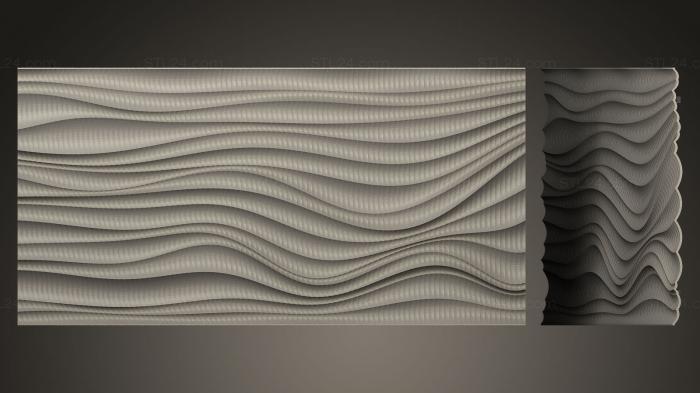 Geometrical panel (Relief 02, PGM_0212) 3D models for cnc